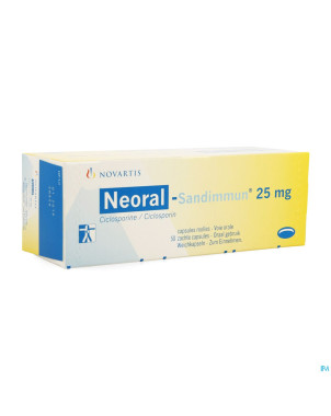 Neoral sandimmun caps 50x 25mg