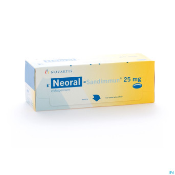 Neoral sandimmun caps 50x 25mg