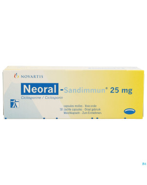 Neoral sandimmun caps 50x 25mg
