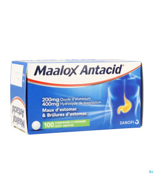 Maalox antacid 200/400 comp 100