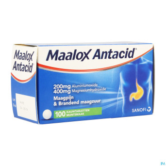 Maalox antacid 200/400 comp 100