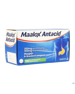 Maalox antacid 200/400 comp 100