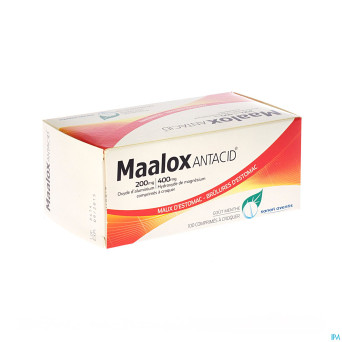 Maalox antacid 200/400 comp 100
