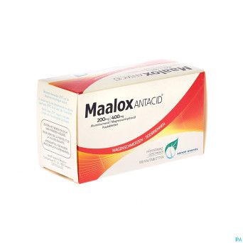 Maalox antacid 200/400 comp 100
