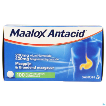 Maalox antacid 200/400 comp 100