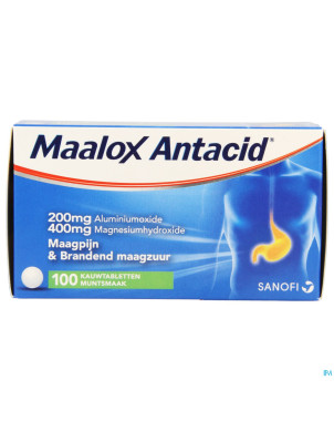 Maalox antacid 200/400 comp 100