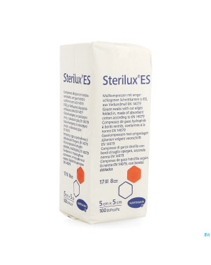 Sterilux es cp n/st  8pl   5x   5cm    100 4188006