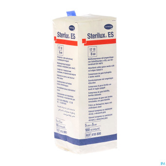 Sterilux es cp n/st  8pl   5x   5cm    100 4188006