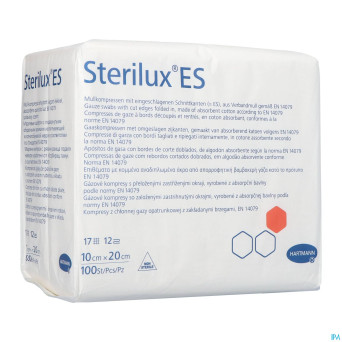 Sterilux es cp n/st 12pl 10,0x20,0cm   100 4188106