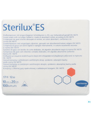 Sterilux es cp n/st 12pl 10,0x20,0cm   100 4188106