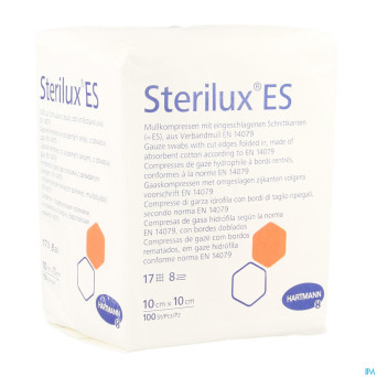 Sterilux es cp n/st  8pl 10,0x10,0cm   100 4188046