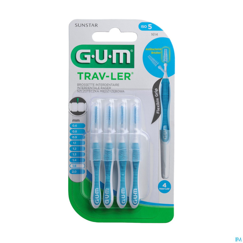 Gum proxabrush travel fine tap    4    1614