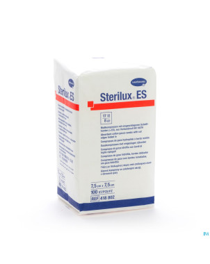 Sterilux es cp n/st  8pl  7,5x 7,5cm   100 4188029