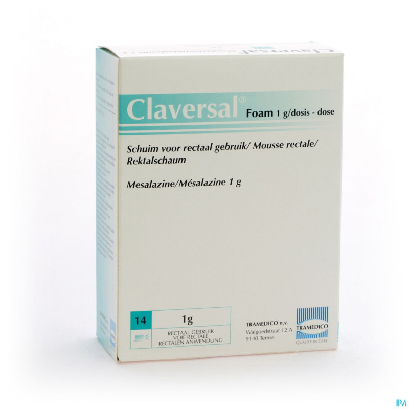 Claversal foam 14 dosx1g/dos