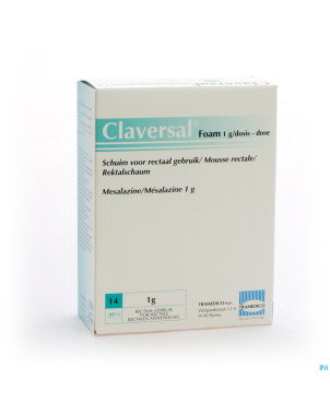 Claversal foam 14 dosx1g/dos