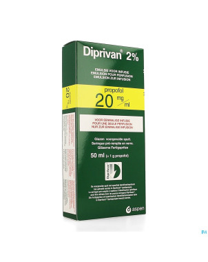 Diprivan 2% ser inj 1000mg/50ml