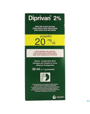 Diprivan 2% ser inj 1000mg/50ml