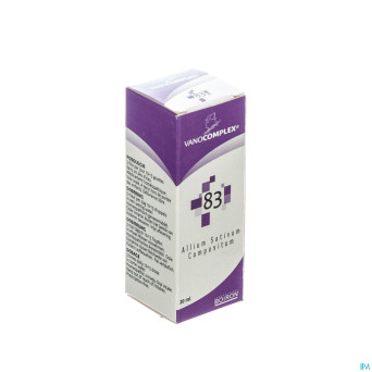 Vanocomplex n83 allium.sativ.gutt 20ml unda