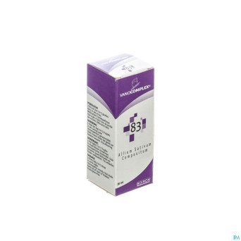 Vanocomplex n83 allium.sativ.gutt 20ml unda