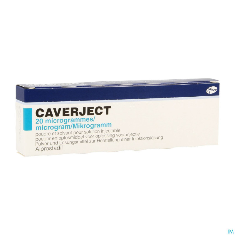 Caverject pulv lyoph 1x20ug ser inj