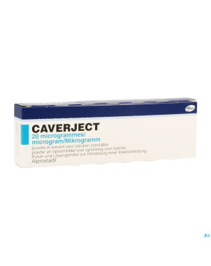 Caverject pulv lyoph 1x20ug ser inj