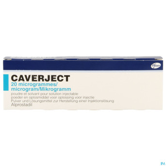 Caverject pulv lyoph 1x20ug ser inj