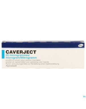 Caverject pulv lyoph 1x20ug ser inj