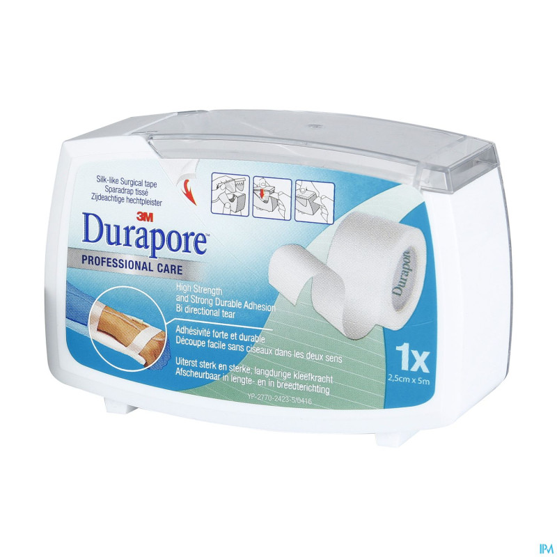 Durapore 3m sparadrap derouleur  25mmx5m 1538p-1sd