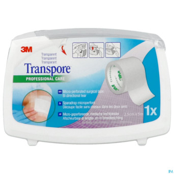 Transpore n/deroul   25mmx5m 1527p-1sd