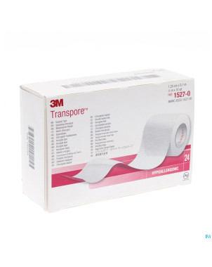 Transpore n/deroul 12,5mmx5m 1527p-0sd