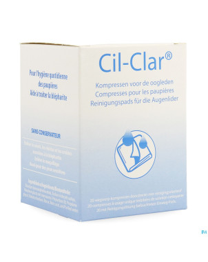Cil-clar hygiene paupiere cp unidose 20