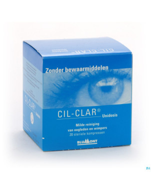 Cil-clar hygiene paupiere cp unidose 20