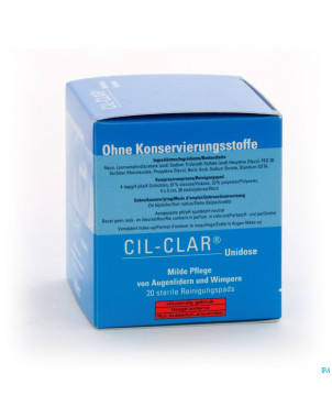 Cil-clar hygiene paupiere cp unidose 20