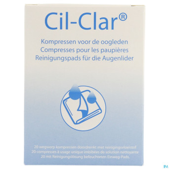 Cil-clar hygiene paupiere cp unidose 20