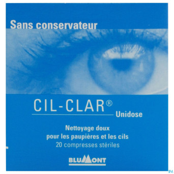 Cil-clar hygiene paupiere cp unidose 20