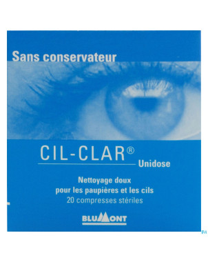 Cil-clar hygiene paupiere cp unidose 20