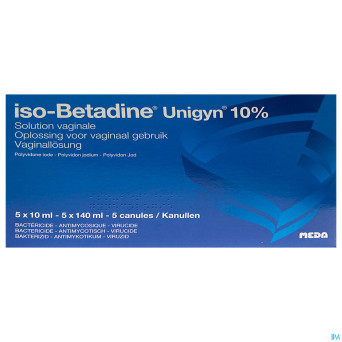 Iso betadine unigyn 5monodos+5canul