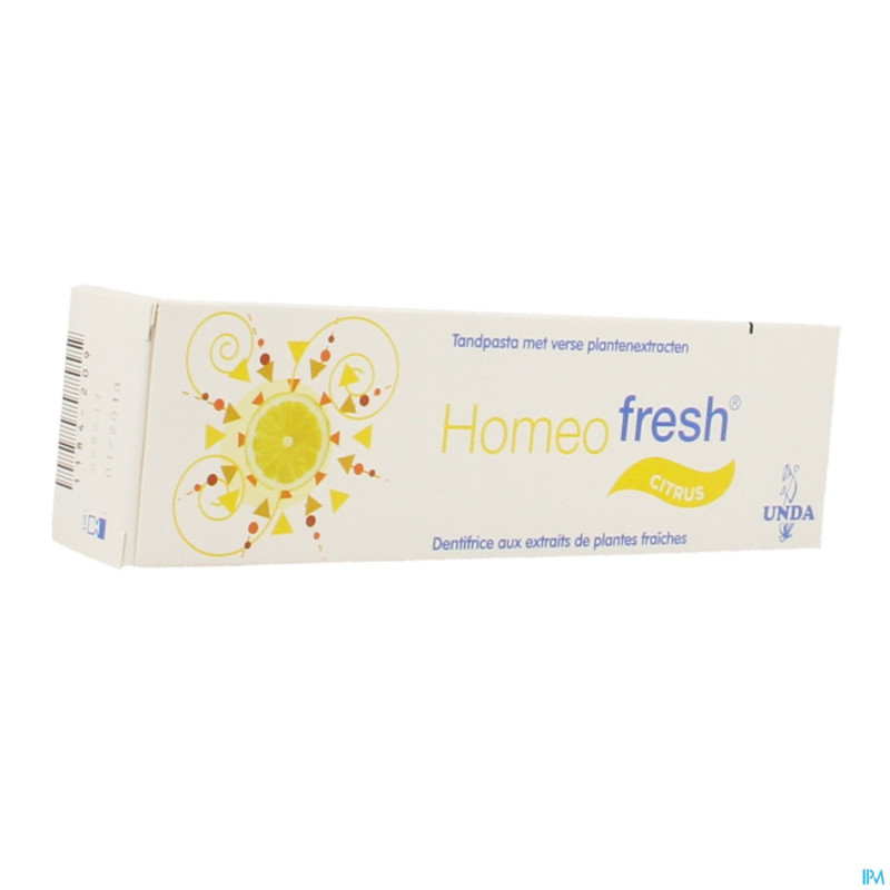 Homeofresh dentif bio citron   75ml unda