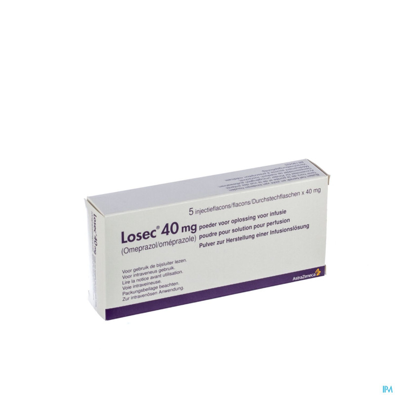 Losec iv vial perf iv 5 x 40 mg