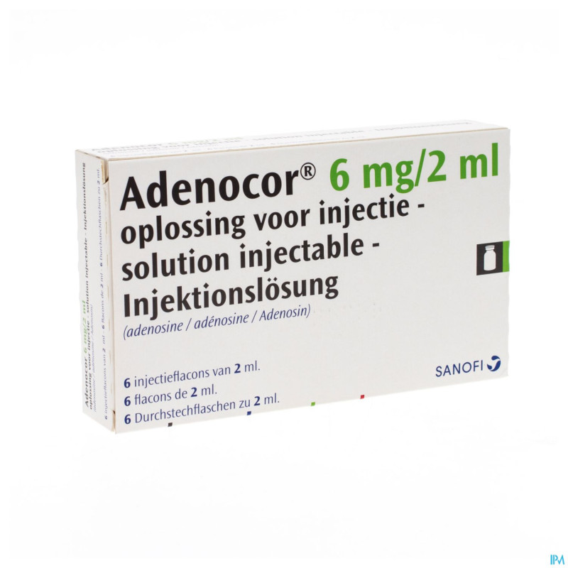Adenocor amp iv 6x2ml 3mg/ml