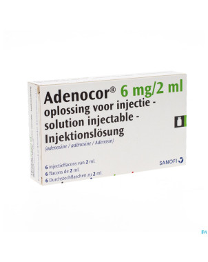 Adenocor amp iv 6x2ml 3mg/ml