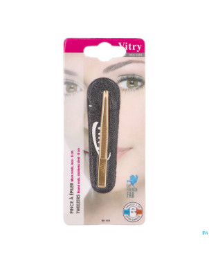 Vitry prestige pince epiler rond inox    4014