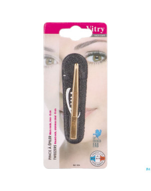 Vitry prestige pince epiler rond inox    4014