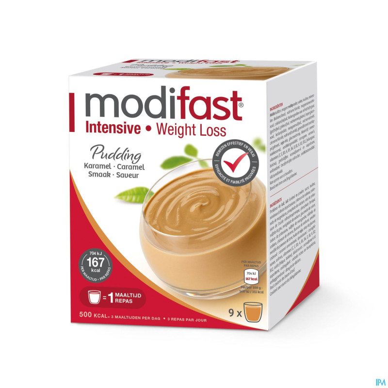 Modifast intensive pudding caramel    sach 9