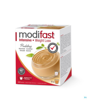 Modifast intensive pudding caramel    sach 9