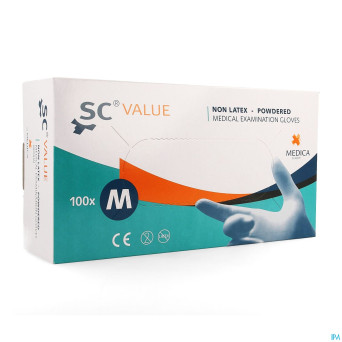 Sensicare gants chirurg. stretchvinyl  m 100