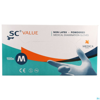 Sensicare gants chirurg. stretchvinyl  m 100