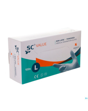 Sensicare gants chirurg. stretchvinyl  l 100