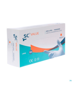 Sensicare gants chirurg. stretchvinyl  l 100