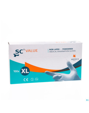 Sensicare gants chirurg. stretchvinyl xl 100